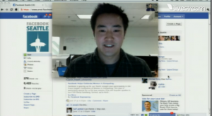 En la presentación del videochat se conectaron con el equipo de Facebook en Seattle