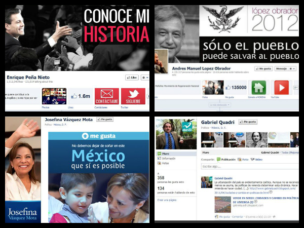 Facebook de los candidatos presidenciales - México 2012