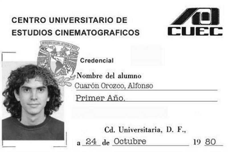 Alfonso Cuarón en su primer año como estudiante del CUEC. La foto comenzó a circular en redes sociales tras conocerse su nominación al Óscar.