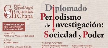 Diplomado Periodismo de Investigación: Sociedad y Poder